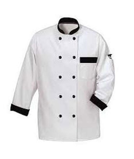 White Men Full Sleeve Cotton Chef Coat